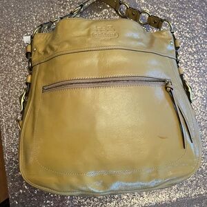 Rare NWT Coach XL Leather Zoe Editorial Hobo Patent Leather Shoulder Bag